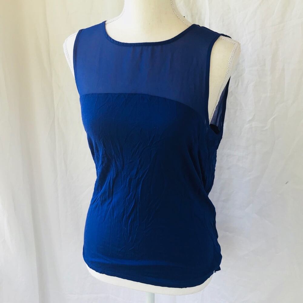 H&M Sheer Yoke blouse